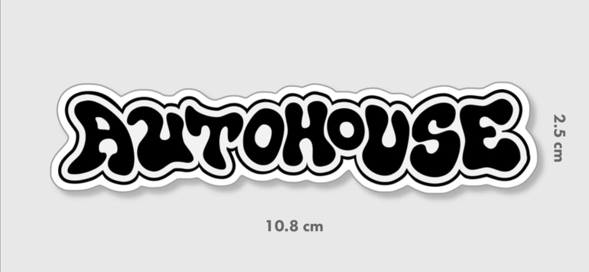 Die Cut AutoHouse Bubble Sticker